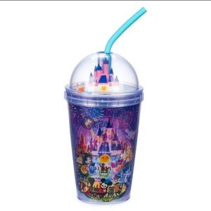 NWT. Disney tumbler designed by artist Joey Chou.double-walled design with straw